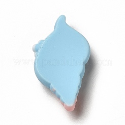 Undurchsichtige Cabochons aus Kunstharz mit Meeresmotiv RESI-C030-01C