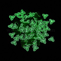 Leuchtende Harz-Cabochons mit Weihnachtsmotiv RESI-U003-02B