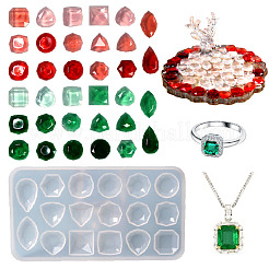Dreieck-/Tropfen-/quadratische Diamant-Cabochon-Silikonformen zum Selbermachen WG82086-01
