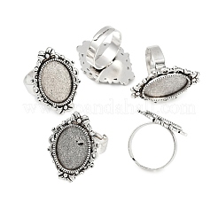 Geben Sie Ihre Kreationen eine einzigartige Designer-Look mit diesen modernen und charmanten Eisen hängender Cabochon Fassungen PALLOY-Q300-10AS-NR