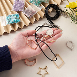 DIY UV / Epoxidharz Anhänger Halskette Herstellung Kits DIY-TA0008-72