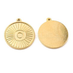 PVD-Vakuumbeschichtung 304 Edelstahl Anhänger Cabochon Fassungen STAS-F287-48G