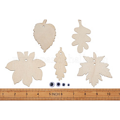 Unvollendete Holzausschnitte Ornamente WOOD-TA0002-28