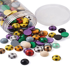 200 Stück Schima-Holz-Cabochons WOOD-CD0001-25
