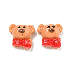Deko-Cabochons aus undurchsichtigem Harz mit Weihnachtsmotiv CRES-B022-02B