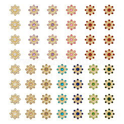 260 Stück 13 Stil CCB Kunststoff mit Strass Cabochons FIND-CW0001-10