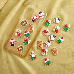 45 stücke 9 arten weihnachtsthema opake harz cabochons JX253A