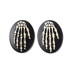 Halloween-Kameen Cabochons aus undurchsichtigem Harz RESI-C017-01E