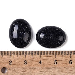 Synthetischen blau Aventurin cabochons G-B080-01A-30