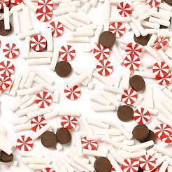 Weihnachten Thema handgemachte Fimo Cabochons CLAY-Q004-18A