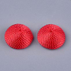 Polyesterfaden Stoff Cabochons X-WOVE-T008-02B-01