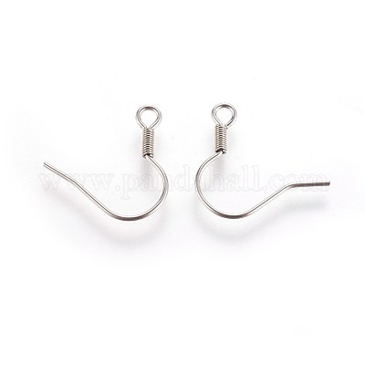 Wholesale Tarnish Resistant Stainless Steel Earring Hooks Pandahall