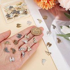 48 Stück 12 Stile tibetischen Stil Legierung Cabochons MRMJ-OC0003-84