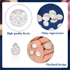 150 Stück 3 Stile Druzy Harz Cabochons RESI-CW0001-16