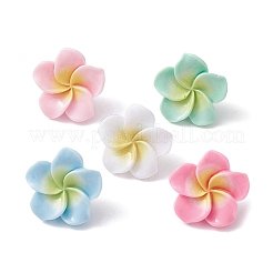 Plumeria-Harz-Cabochon-Kartennadeln AJEW-TB00006