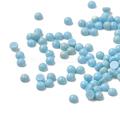 Synthetische türkisfarbene Kuppel/halbrunde Cabochons G-G037-01A-01