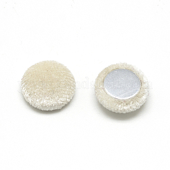 Cabochons aus mit Samtstoff bezogenem Stoff X-WOVE-S084-11H