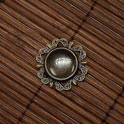12mm freie gewölbte Glas Cabochon Abdeckung für Blumen DIY Foto Messingcabochon Herstellung DIY-X0113-AB-NF