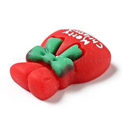Undurchsichtige Cabochons aus weihnachtlichem Harz RESI-G039-07