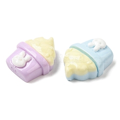 Cartoon-Deko-Cabochons aus undurchsichtigem Harz RESI-C039-02A