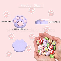 40 Stück opake Harz-Cabochons RESI-CJ0002-61