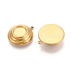 Cabochon-Fassungen für Anhänger aus Edelstahl 304 STAS-T065-84G