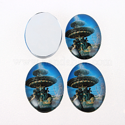 Foto Glas ovale Cabochons X-GGLA-N003-13x18-F32