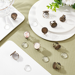 DIY-Set zur Herstellung von Fingerringen mit blanker Kuppel DIY-NB0008-19