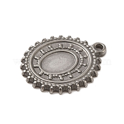 Cabochon-Fassungen für Anhänger aus Edelstahl 304 STAS-G344-09P