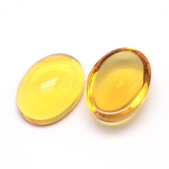 K9 glascabochons ovale cabochons mit flachem rücken GGLA-L002B-03