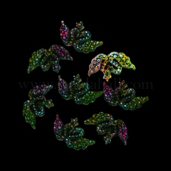 Leuchtende transparente Decoden-Cabochons aus Harz RESI-D013-14