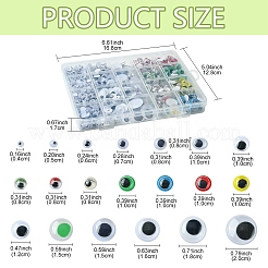 20 Stile Wackelaugen Cabochons DIY Scrapbooking Basteln Spielzeug Zubehör KY-YW0001-69