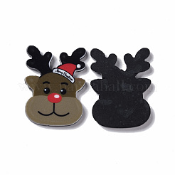 Bedruckte Acryl-Cabochons im weihnachtlichen Stil MACR-O045-01D