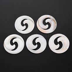Natürliche Süßwasser Muschel Cabochons SHEL-S276-157
