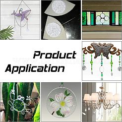 30 Stück transparente Glasmosaikfliesen DIY-OC0009-39A