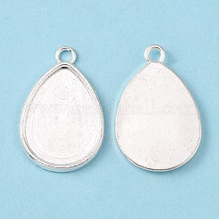 Tropfen Legierung Anhänger Cabochon Einstellungen PALLOY-N0088-01S-NF