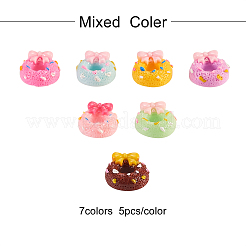 Undurchsichtige Decoden-Cabochons aus Harz RESI-CJ0001-107