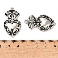 Tibetischen Stil Legierung Anhänger Strass-Fassung FIND-C043-067AS