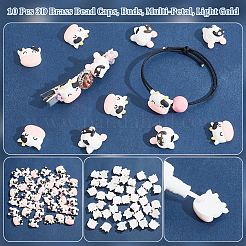 60 Stück 2 Arten undurchsichtige Harz Cabochons RESI-NB0001-97