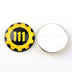 Glas BlumeCabochons für DIY-Projekte GGLA-L020-12mm-19
