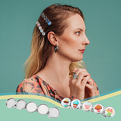 DIY Blanko-Haarspangen-Set mit Kuppel DIY-UN0001-12