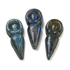 Natürlicher Labradorit geschnitzte Cabochons G-C152-10
