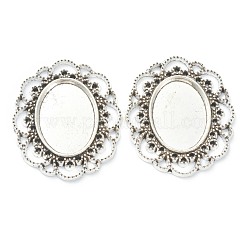 Legierung Fassungen für Cabochon PALLOY-XCP0001-15