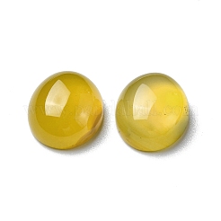 Natürliche gelbe Achat Cabochons G-A029-01-03