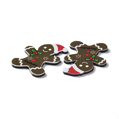 Bedruckte Acryl-Cabochons im weihnachtlichen Stil MACR-O045-01G