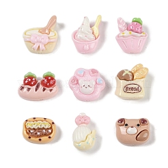 Undurchsichtige Decoden-Cabochons aus Kunstharzimitat für Lebensmittel CRES-M036-01