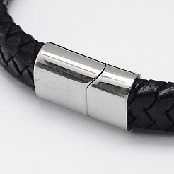 Geflochtenen Lederband Armbänder BJEW-I200-08