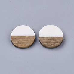 Cabochons aus Harz und Walnussholz RESI-Q210-010A-A03