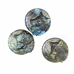 Natürlicher Labradorit geschnitzte Cabochons PW-WG73083-02