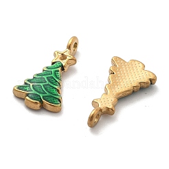 Ionenbeschichtung (IP) 304 Edelstahl Emaille Anhänger Strass Fassung STAS-R138-03G